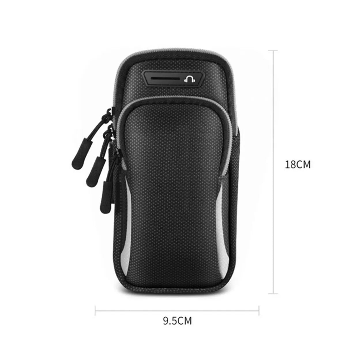 Phone Arm Bag with Headphone Jack Waterproof Breathable Sports Running Bag Gym Mobile Phone Holder