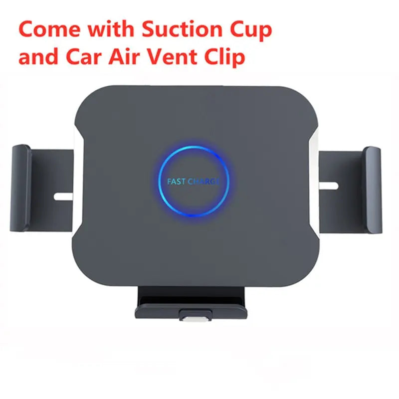 15W Car Wireless Charger Fast Charging Station Car Phone Holder For Samsung Galaxy Z Fold 4 3 2 iPhone 14 13 Pro Max Fold Screen black