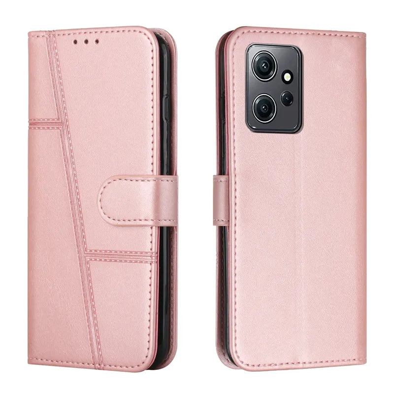 Wallet Flip Cowhide Pattern Anti Drop Leather Cover For Xiaomi Redmi 12 12C 10 10A 9T Note 12 12S 12 Pro Plus 11S 10 Pro 9 Pro