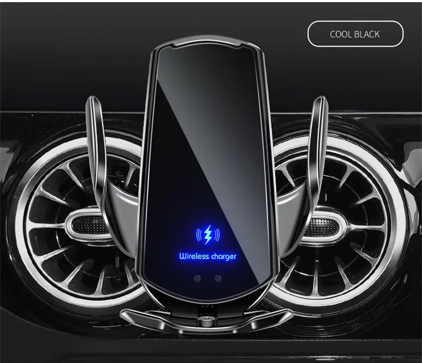 Car Wireless Charger Magnetic Auto Car Mount Phone Holder For iPhone Samsung Xiaomi Infrared Induction 15W Fast Charging Station