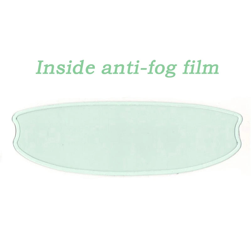 Universal Motorcycle Helmet Anti-fog Film and Rainproof Film Durable Nano Coating Sticker Film Helmet Accessories anti-fog film B