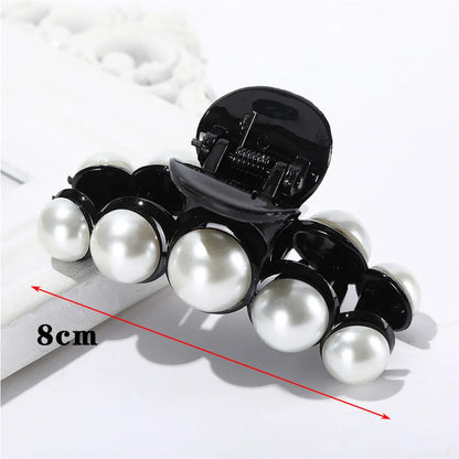 AWATYR 2021 New Hyperbole Big Pearls Acrylic Hair Claw Clips Big Size Makeup Hair Styling Barrettes for Women Hair Accessories LA3688-B03 China