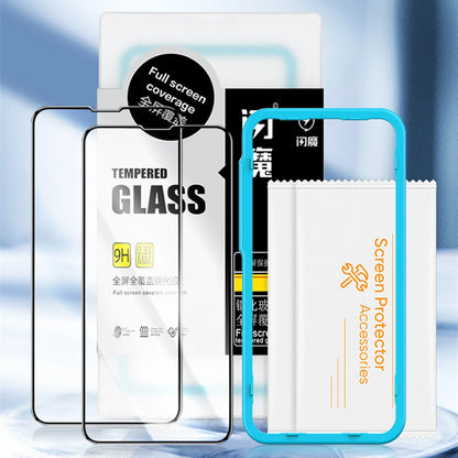 Dust Proof Receiver Tempered Glass Screen Protector For iPhone 14 13 12 11 Pro Max X XS XR 13 12 mini Full Cover HD