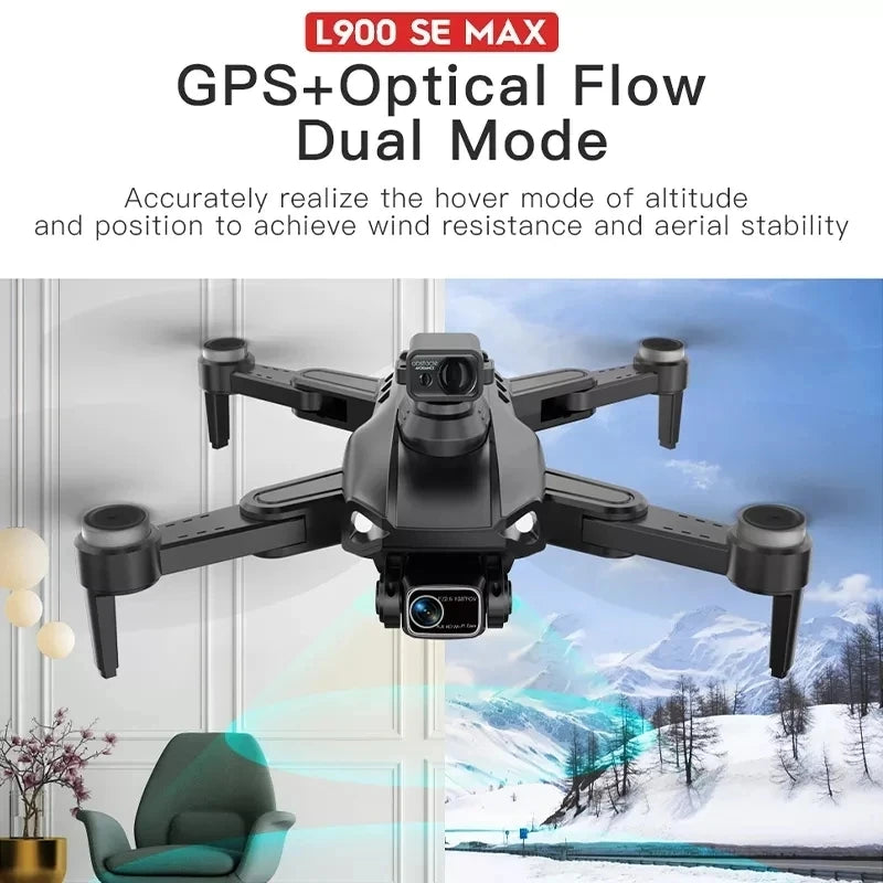 L900 Pro SE MAX GPS Drone 4K Professional Dual HD Camera 5G FPV 360° Obstacle Avoidance Brushless Motor Rc Quadcopter Dron Toys