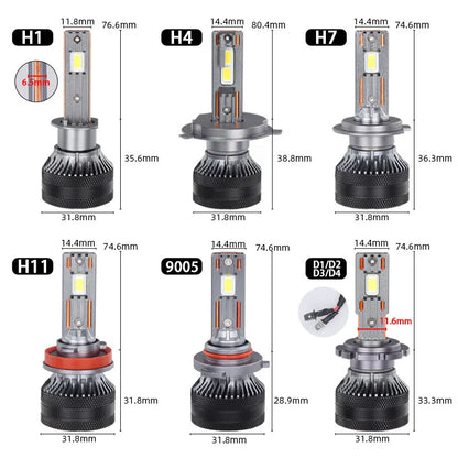 DAWNKNIGHT K5C PLUS 140W H7 Led Bulbs 4300K LED H4 H11 HB3 9005 HB4 9006 K6C Led Double Copper Tube Fog Light 12V 2PCS