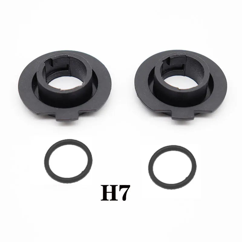 2Pcs Black Car LED Headlight Bulb Adapter Holder Base Sockets Retainer for H1 H3 H4 H7 H11 H13 9004 9005 9006 9007