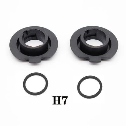 2Pcs Black Car LED Headlight Bulb Adapter Holder Base Sockets Retainer for H1 H3 H4 H7 H11 H13 9004 9005 9006 9007