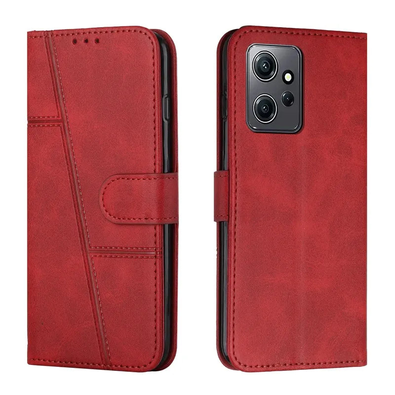 Wallet Flip Cowhide Pattern Anti Drop Leather Cover For Xiaomi Redmi 12 12C 10 10A 9T Note 12 12S 12 Pro Plus 11S 10 Pro 9 Pro