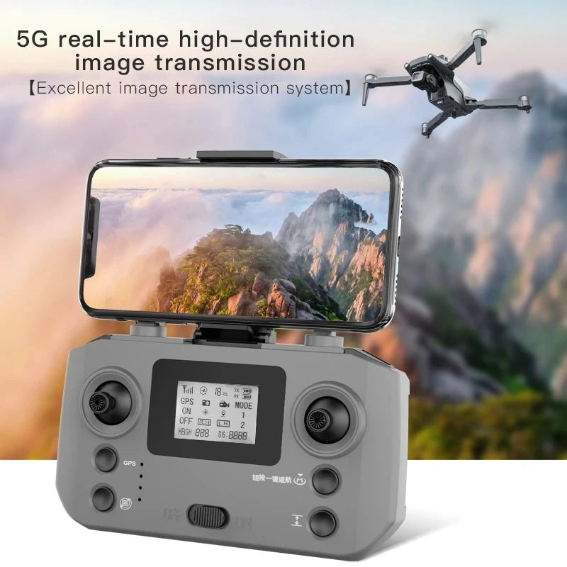 L600 PRO MAX Drone 4K Three-Axis PTZ HD Dual Camera Laser Obstacle Avoidance Brushless Motor GPS 5G WIFI RC FPV Quadcopter Toys