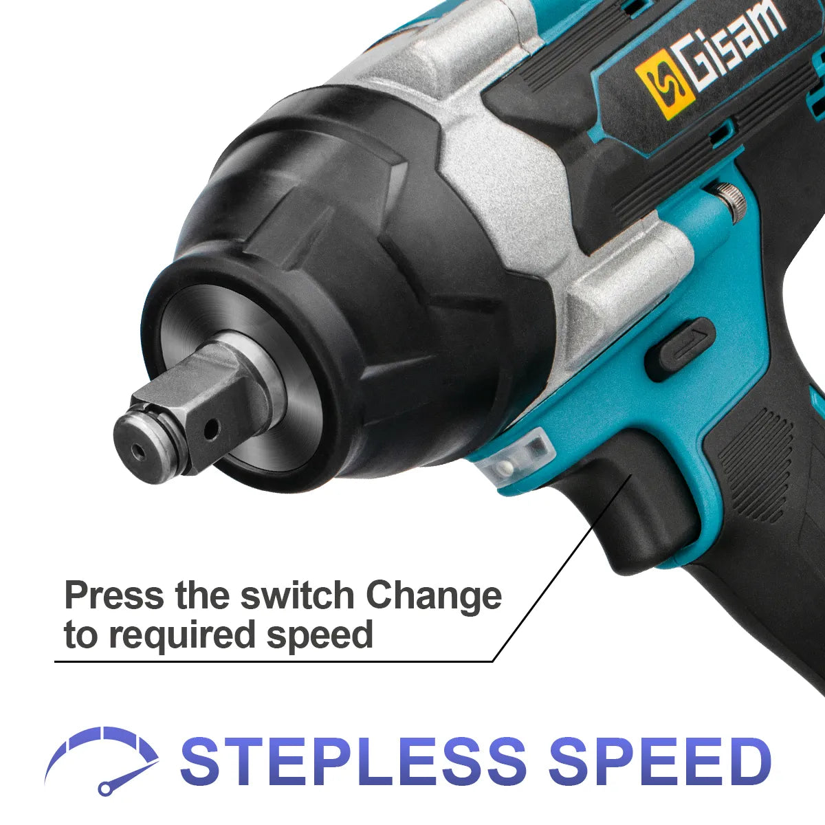 Cordless Impact Wrench High Torque Brushless Electric Wrench 1/2Inch Rechargeable Car Repair for Makita 18V Battery Power Tools