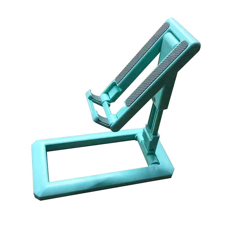 Foldable Tablet Mobile Phone Desktop Phone Stand for iPad iPhone Samsung Desk Holder Adjustable Desk Bracket Smartphone Stand green