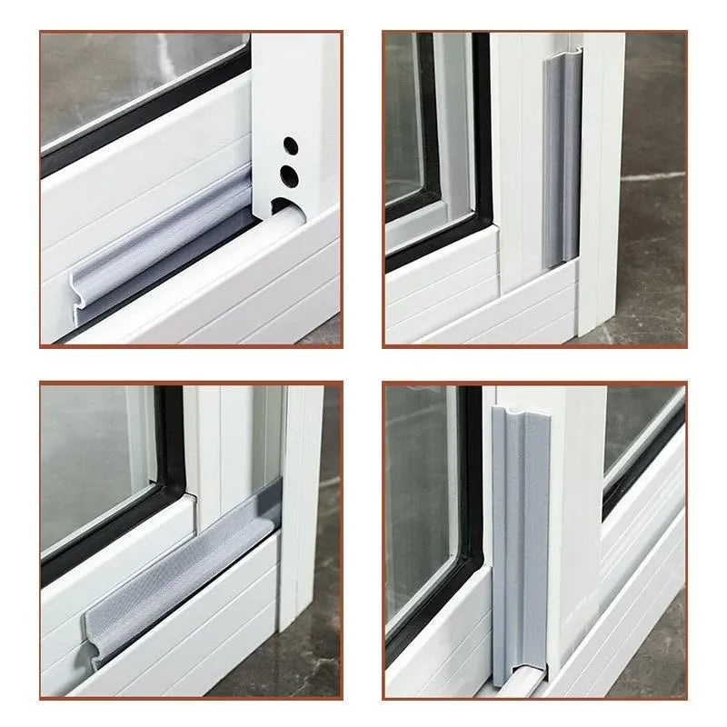 Self-Adhesive Window Sealing Strip Door Window Windproof Dustproof Soundproof Door Window Seal Tape Door Bottom Gap Seal Strips