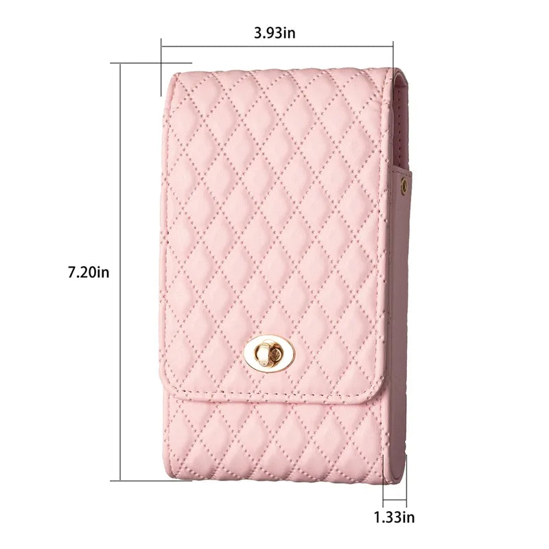 Wallet Small Fragrant Wind Bag With Shoulder Rope Case For iPhone Xiaomi Redmi Huawei OPPO VIVO Moto Google Nokia Realme Infinix