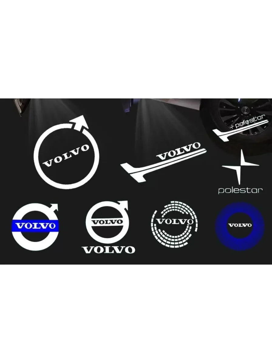 2Pcs/4Pcs is suitable for Volvo V40V60V90XC40XC60XC90S6S90 car LED welcome lamp projector logo ghost lamp auto parts decoration.