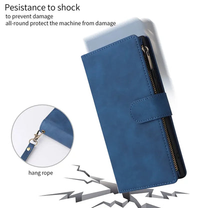 Wallet Multi-Card Zipper Flip Leather Case For Xiaomi Redmi 10C 9A 9C 9T 8 Note 12 Pro 11 Pro 10 Pro 9 Pro 8 7 Poco X5 Pro 12T