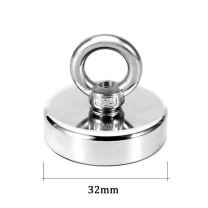 Super Magnet Strong Super Powerful Neodymium Magnets N52 Iman Ima Magnetic Fishing Magneat Magnetti Neomidium Imans Search Hook D32 Pull Max 32kg