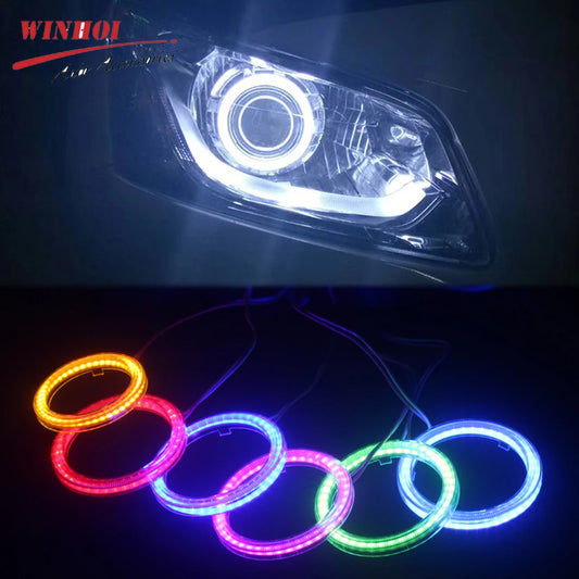 1PC COB LED Angel Eyes Bulb Halo Ring Headlight Lamp Car Daytime Running Light DRL Fog Light DC 12V 24V Styling Decorative Light