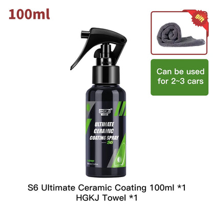 9H Ceramic Car Coating Hydrochromo Paint Care Nano Top Quick Coat Polymer Detail Protection Liquid Wax Car Care HGKJ S6