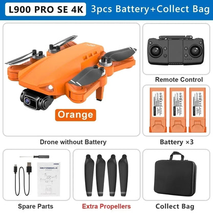 L900 Pro SE MAX GPS Drone 4K Professional Dual HD Camera 5G FPV 360° Obstacle Avoidance Brushless Motor Rc Quadcopter Dron Toys L900 Pro SE 3B Bag 1 CHINA