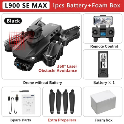 L900 Pro SE MAX GPS Drone 4K Professional Dual HD Camera 5G FPV 360° Obstacle Avoidance Brushless Motor Rc Quadcopter Dron Toys L900 SE MAX 1B F 1 CHINA