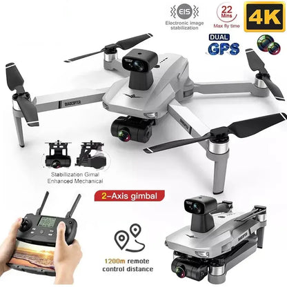 New KF102 MAX Drone 4K Brushless With Professional HD Camera 2-Axis GPS Fpv RC Quadcopter Helicopters Drones Toys For Boys