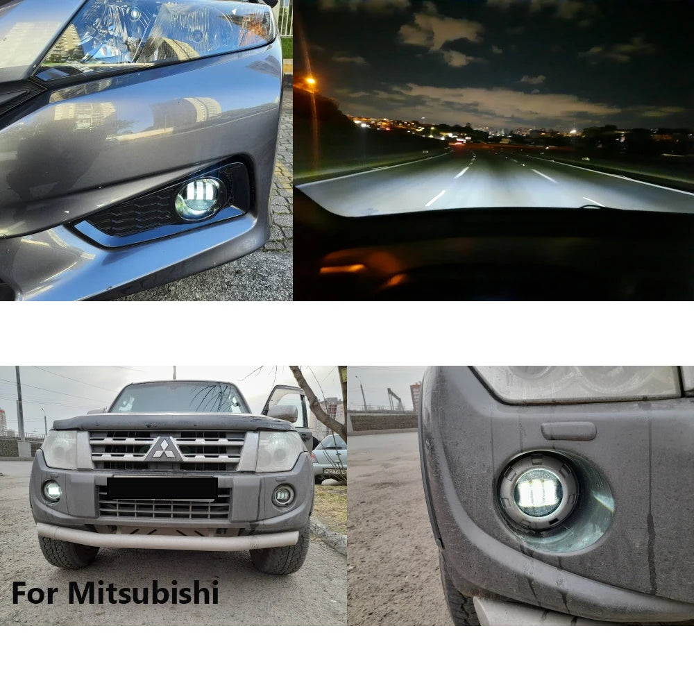 LED Fog Light for Mitsubishi L200 triton Outlancer XL Outlander 2 3 Pajero Sprot Grandis ASX Triton Colt Galant Fog Lights Lamp