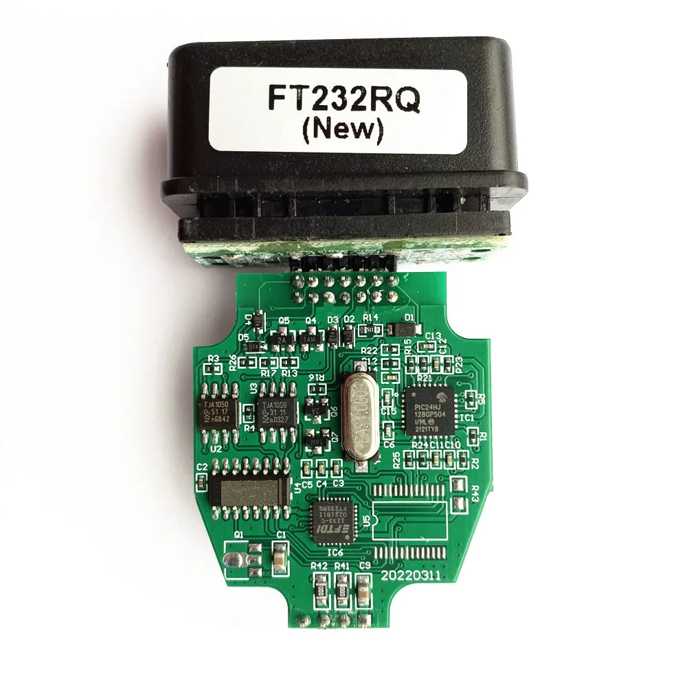 ELS27 FORScan V2.3.8 PCB PIC24HJ128CP504 + FT232RQ Chip For FORD/Lincoln/Mercury/Mazd OBD2 Diagnostic Cable