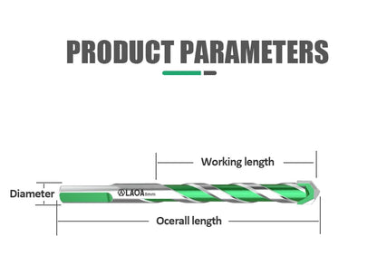 LAOA Electric Drill for Concrete, Aluminum Glass, Brick, Tile, Marble, Alloy Steel YG6X Concrete Drill Bit
