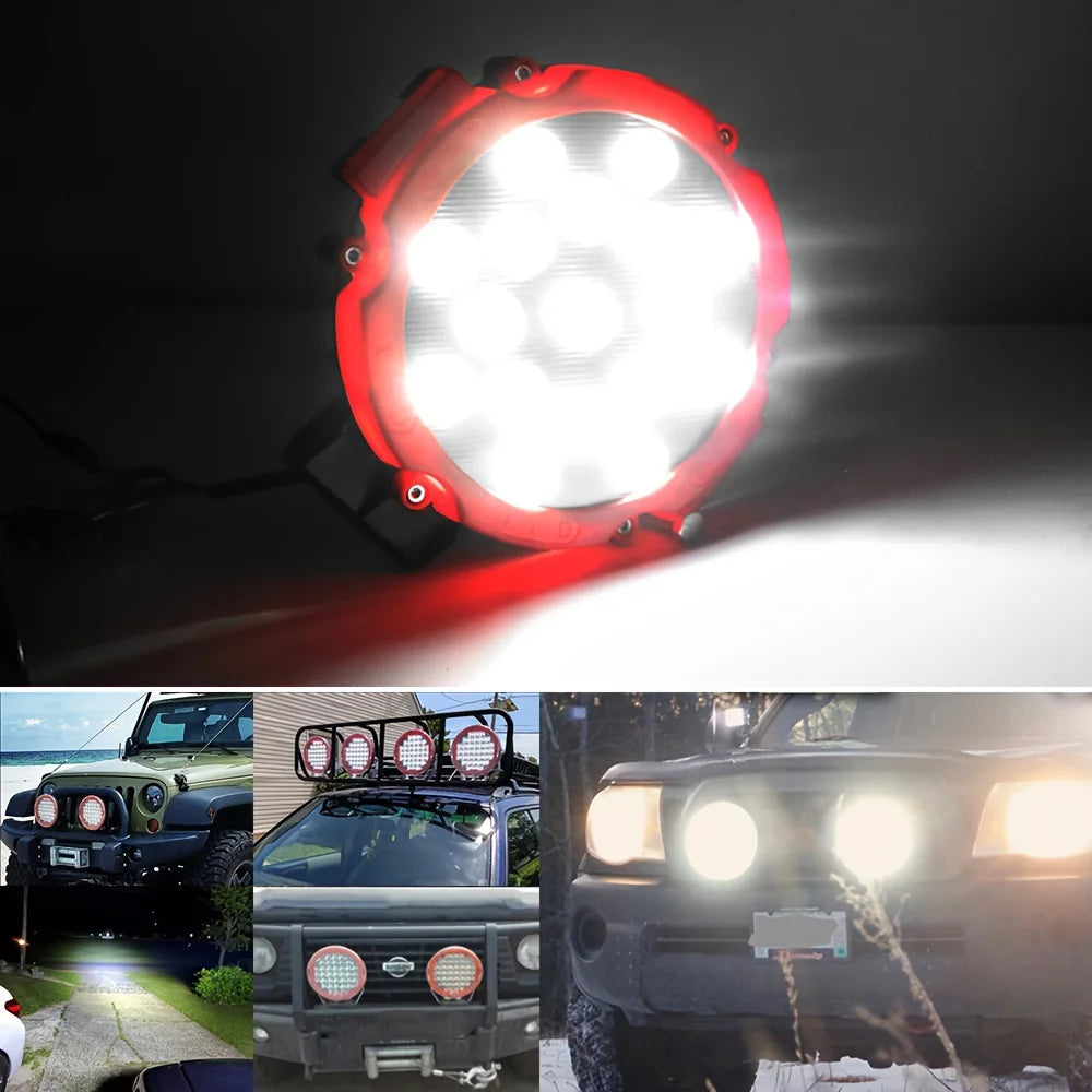 12V 51W Bright LED Light Off Road 4x4 Spotlight car Headlight Work Spot Lamp Automotive Car Accessories For Truck JEEP Hummer