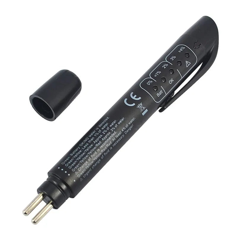 Brake Fluid Tester Pen Auto Liquid Testing 5 LED Indicator Display Car Repair Tools Fuid Brake Oil Testing Pen