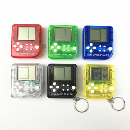 Pocket Mini Classic Game Machine Keychain Children's Handheld Retro Nostalgic Game Console With Keyring Video Game 26 Games Gift