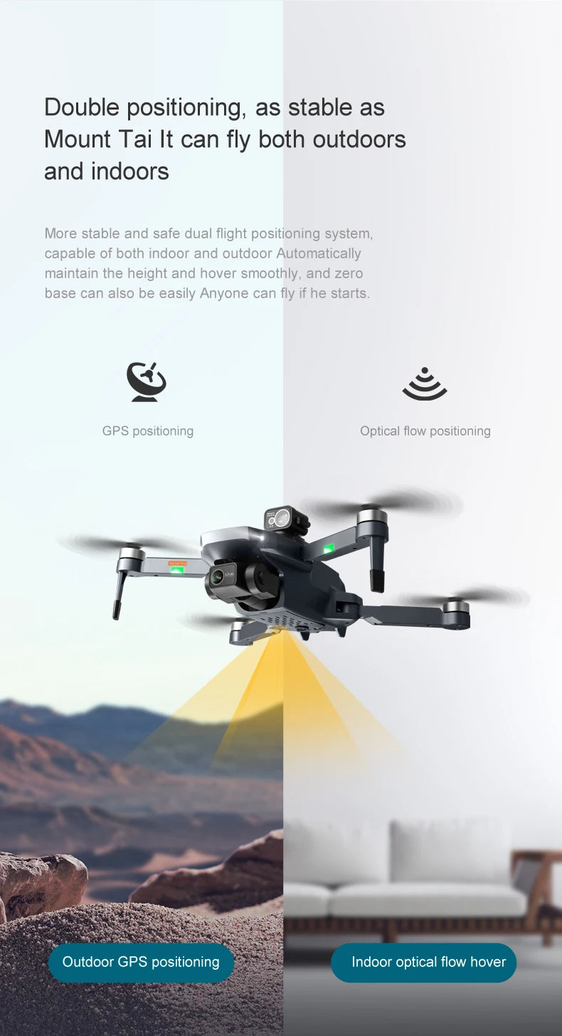 RG101 Pro GPS Drone 4K With 2-axis Gimbal HD Dual Camera 5G WIFI 360° Obstacle Avoidance Brushless Foldable Quadcopter Dron