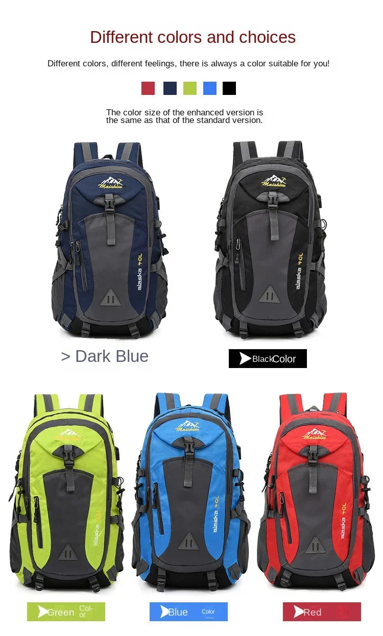 Quality Nylon Waterproof Travel Backpacks Men Climbing Travel Bags Hiking Backpack Outdoor Sport School Bag Men Backpack Women