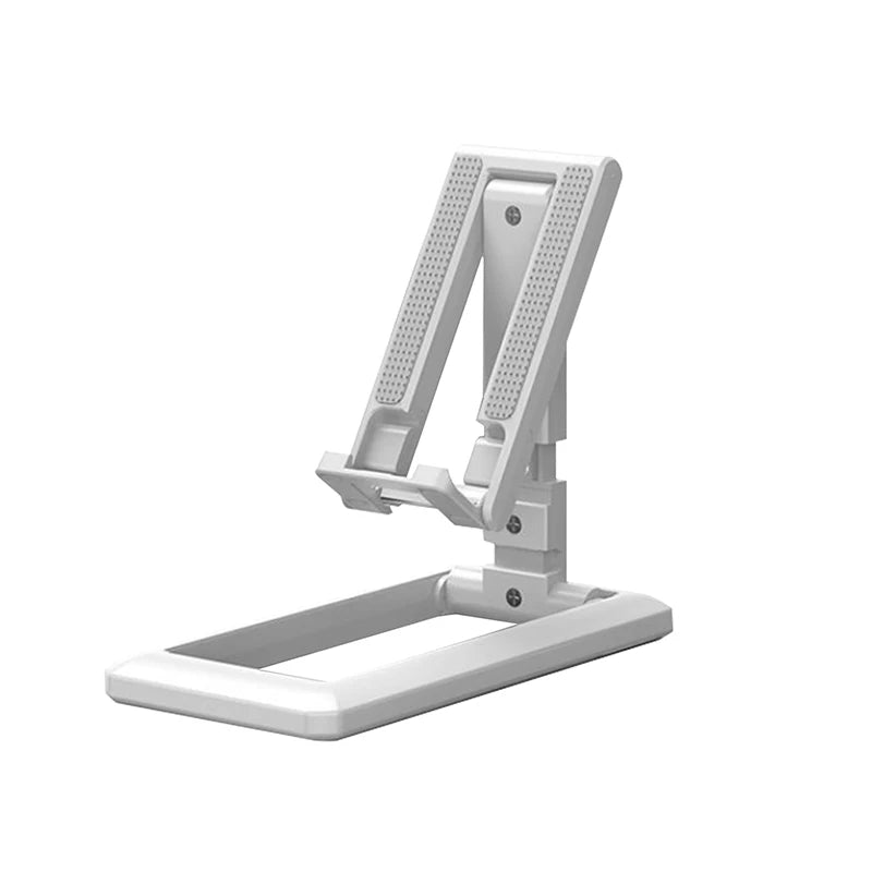 Foldable Tablet Mobile Phone Desktop Phone Stand for iPad iPhone Samsung Desk Holder Adjustable Desk Bracket Smartphone Stand white