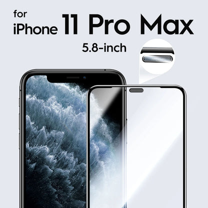 Dust Proof Receiver Tempered Glass Screen Protector For iPhone 14 13 12 11 Pro Max X XS XR 13 12 mini Full Cover HD For iPhone 11Pro Max CHINA | Dustproof Receiver