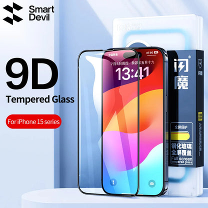 Full Cover Tempered Glass for iPhone 15 Pro Max 15 Pro Screen Protector for iPhone 15 15 Plus HD Anti-blue Light