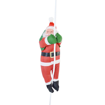 Christmas Ornaments Gift Climbing Ladder Santa Claus Christmas Tree Wall Hanging Pendants Climbing Rope Doll New Year Kids Toy B