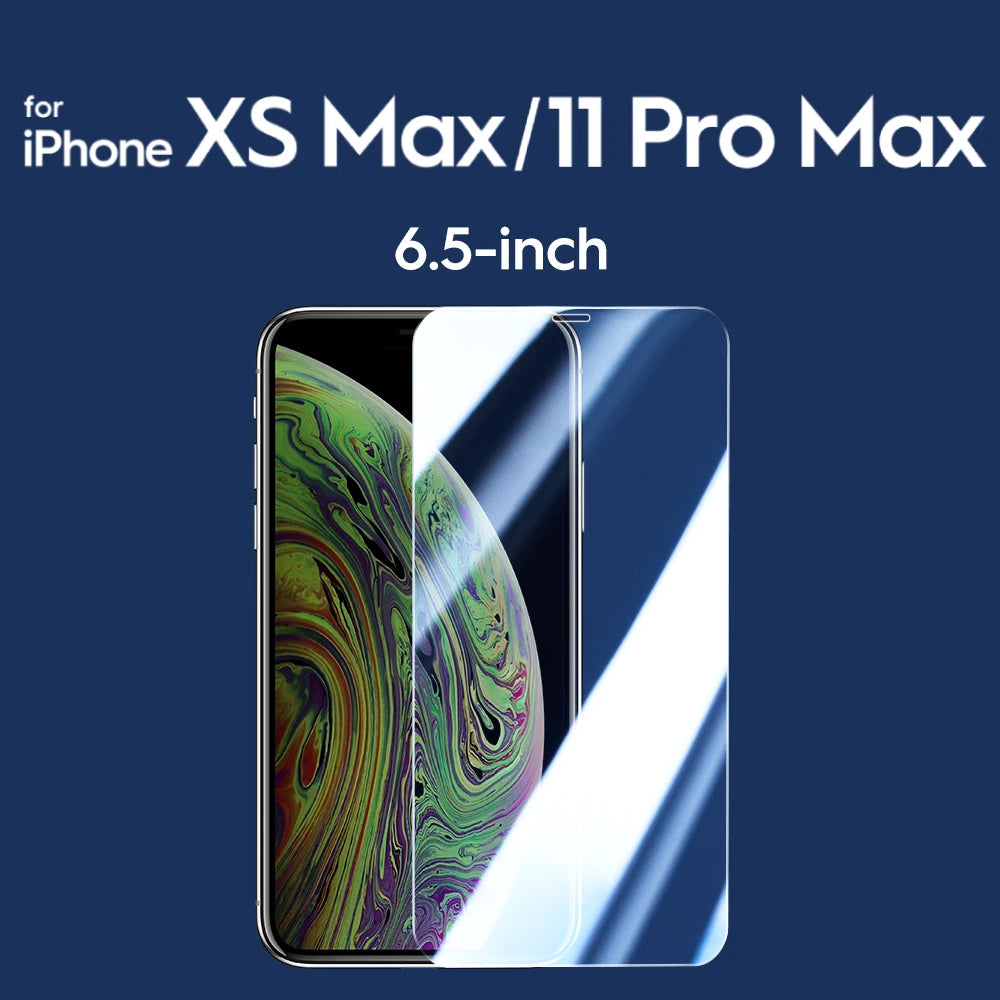 2/4PCS Screen Protector for iPhone 15Pro Max 15Pro 9H HD Clear Tempered Glass Film for iPhone 15 14 13 12 Bubble Free Phone XSMax 11ProMax