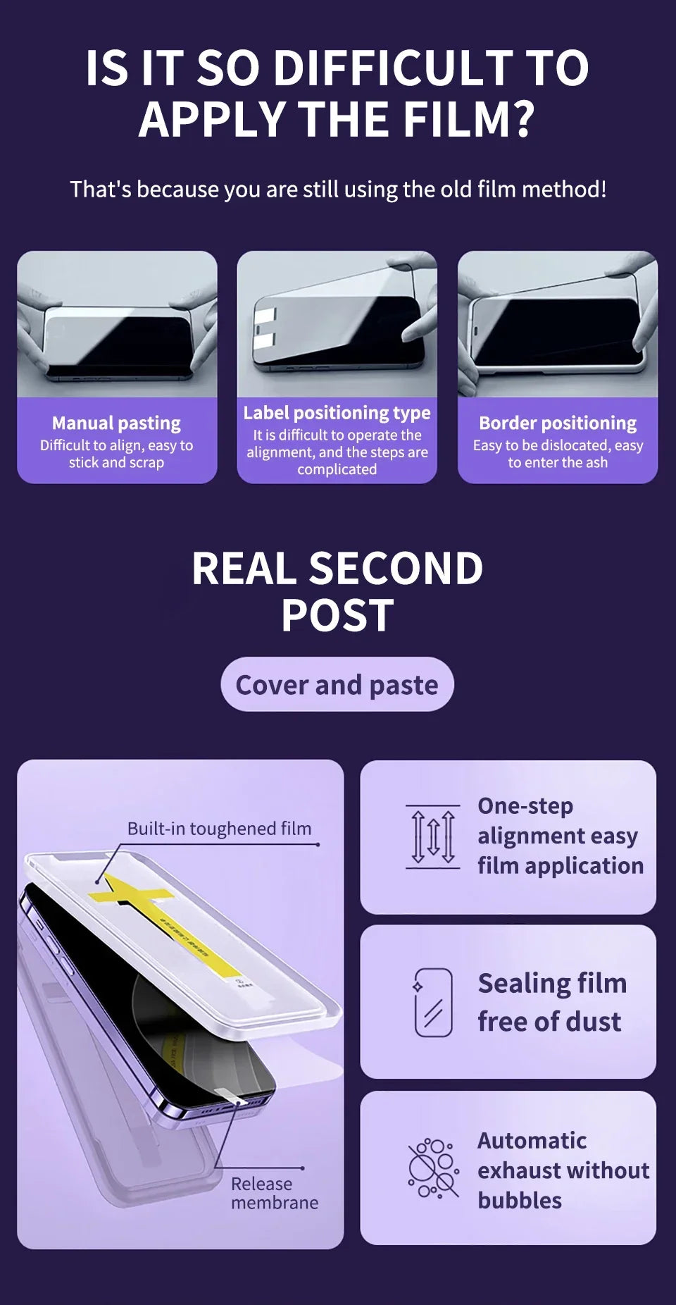 3Pcs 8K High End Easy Installation Tempered Glass For iPhone 15 13 12 11 14 Pro Max Mini XR XS 15 Plus Privacy Screen Protector