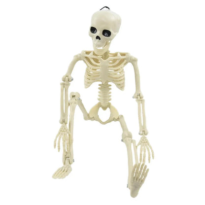 Halloween Movable Skeleton Fake Human Skull Bones Halloween Party Home Bar Decorations Haunted House Horror Props Ornament Toys