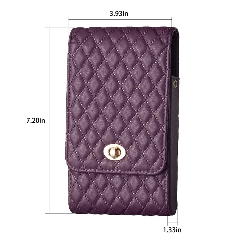 Wallet Small Fragrant Wind Bag With Shoulder Rope Case For iPhone Xiaomi Redmi Huawei OPPO VIVO Moto Google Nokia Realme Infinix