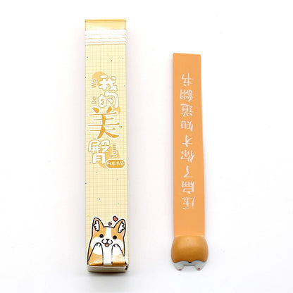 Cute Cartoon Cat Dog Hamster Fox Ass Bookmarks Kawayi Novelty Book Reading Item Creative Gift for Kids Children Stationery B