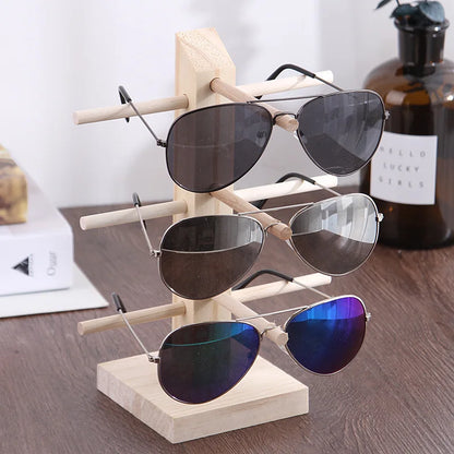 Multi Layers Wood Sunglass Display Rack Shelf Eyeglasses Show Stand Jewelry Holder for Multi Pairs Glasses Showcase WF 3 LAYER