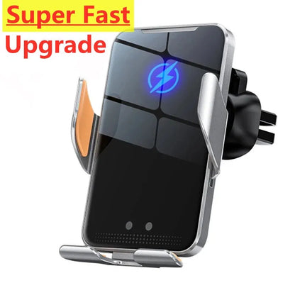 Car Wireless Charger Auto Car Mount Phone Holder Stand For iPhone 15 14 13 Samsung Xiaomi Infrared Induction 15W Fast Charging