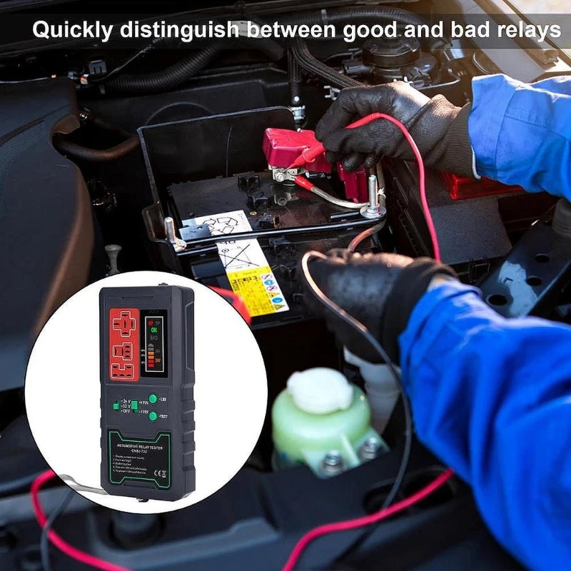 NEW Car Relay Tester 24V 12V Electronic Automotive-Universal Motorcycles Battery Checker Alternator-Analyzer Diagnostic Tool