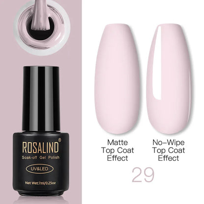 ROSALIND Gel Nail Polish Lamp All For Nails Art Manicure With Matt Base Top Coat Semi Permanant Gellak Nail Gel Polish Varnishes 29