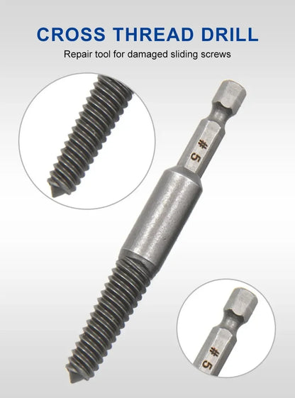 10pc Hexagonal Shank Broken Head Screw Extractor Screw Broken Head Screwdriver for Taking out Electric Drill Tool Set