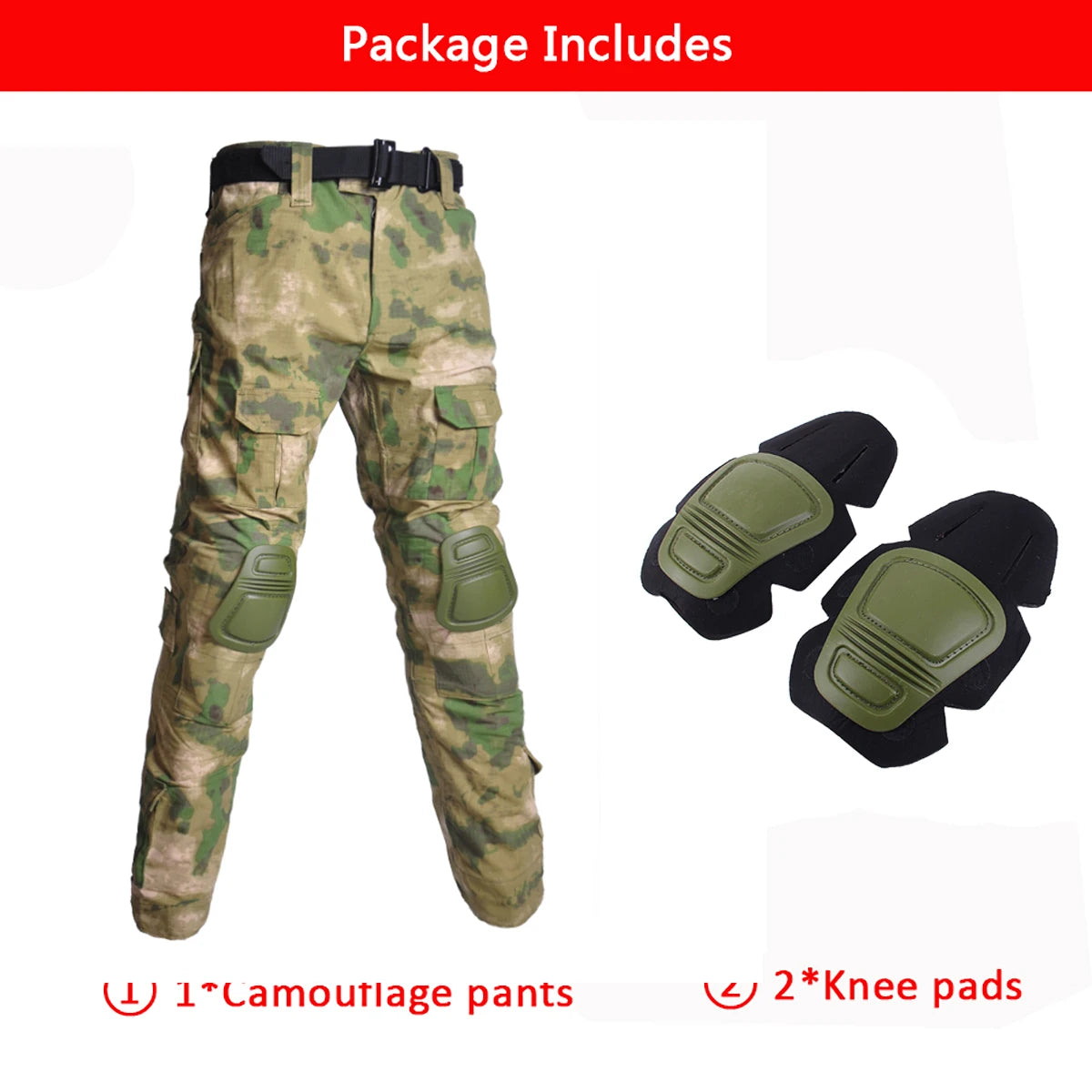 Multicam Camouflage Military Tactical Pants Army Wear-resistant Hiking Pant Paintball Combat Pant With Knee Pads Hunting Clothes ruin green pants