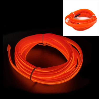 Car LED Strip EL Wire Rope Tube USB Switch Cigarette Car Ambient Light Neon Light Garland Decoration Flexible Led Tube Auto Led Orange Strip