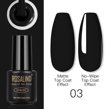 ROSALIND Gel Nail Polish Lamp All For Nails Art Manicure With Matt Base Top Coat Semi Permanant Gellak Nail Gel Polish Varnishes 03